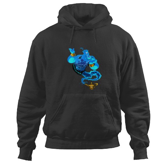 Disney Aladdin Genie Portrait Agrabah Fill Hoodies