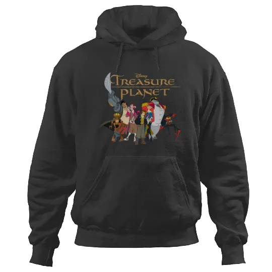 Disneyss Treasure Planet Logo And Characters Hoodies