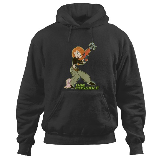 Disneyss Kim Possible Kim Grappling Hook Poster Hoodies