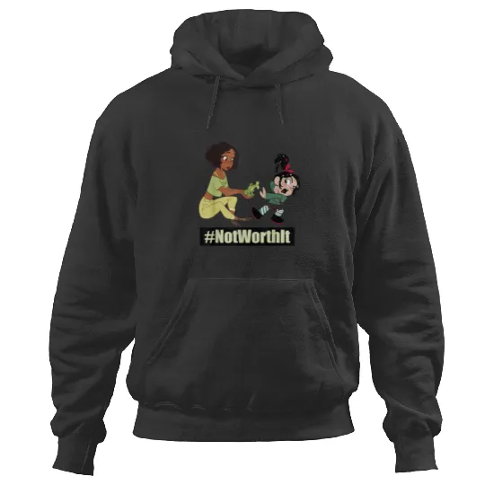 Disney WreckIt Ralph Tiana Vanellope Not Worth It Hoodies