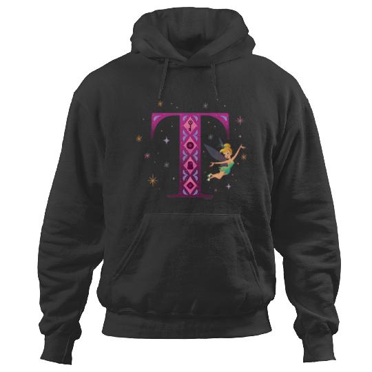 Disneyss Alphabet Monogram Peter Pan Letter T For Tinker Bell Hoodies
