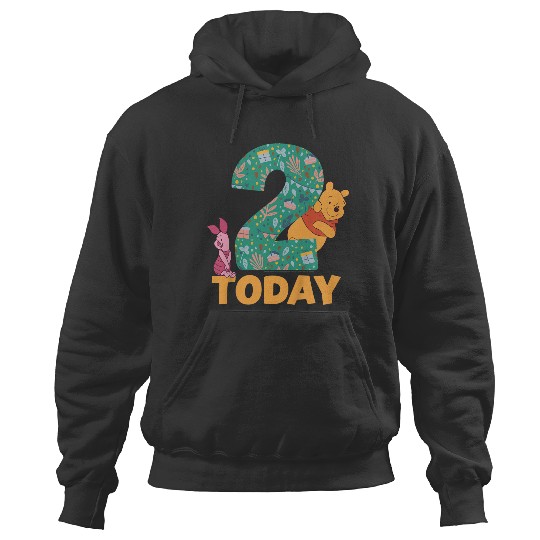 Kids Disney Winnie The Pooh Piglet Birthday 2 Years Old Today Hoodies