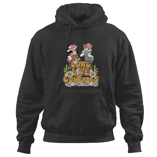 Disney Long Live Cowgirls Let's Go Girls Minnie Daisy Hoodies, Retro Western Country Howdy Hoodies
