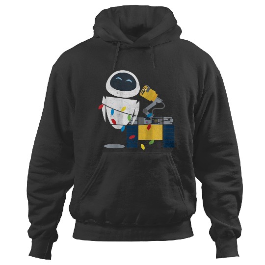 Disneyss Pixars Wall e Eve Christmas Light Wrap Hoodies