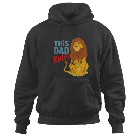 Disney The Lion King Simba and Mufasa This Dad Rules Hoodies