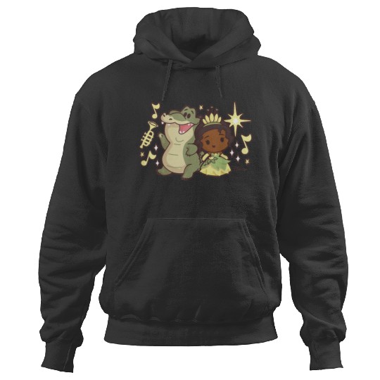 Disneyss Princess Tiana And Louis The Alligator Hoodies