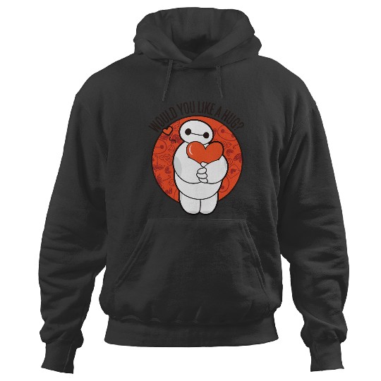 Disney Big Hero 6 Valentines Day Baymax Hug Heart Logo Hoodies