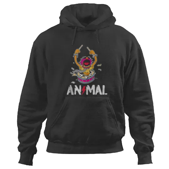 Disneyss The Muppets Animal Rock And Roll Drums Graffiti Logo Hoodies