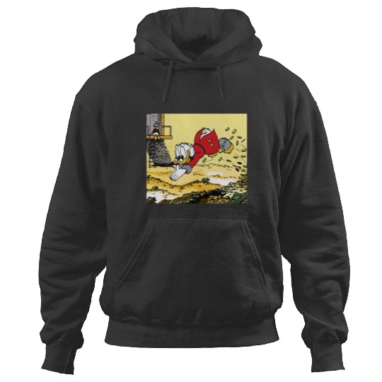 Disney DuckTales Scrooge McDuck Swimming In Cash Hoodies