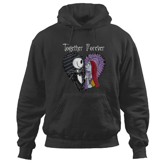 Disney The Nightmare Before Christmas Jack Sally Together Zip Hoodies