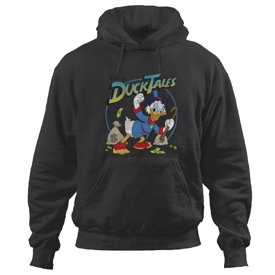 Disney DuckTales Scrooge McDuck With Money Bags Logo Hoodies