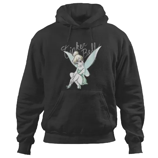 Disneyss Tinker Bell Sitting Hoodies