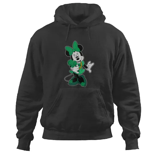 Disney Retro Shamrock Minnie Mouse St. Patricks Day Hoodies