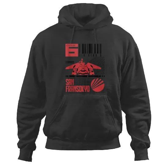 Disneyss Big Hero 6 San Fransokyo Bar Code Poster Hoodies