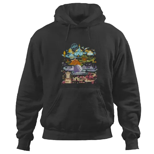 Vintage Disney Epcot Hoodies, Epcot 1982 Hoodies