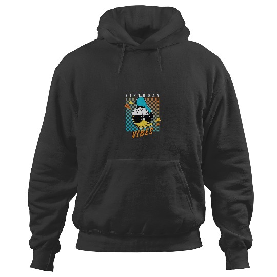 Disneyss Donald Duck Birthday Vibes 80s Hoodies