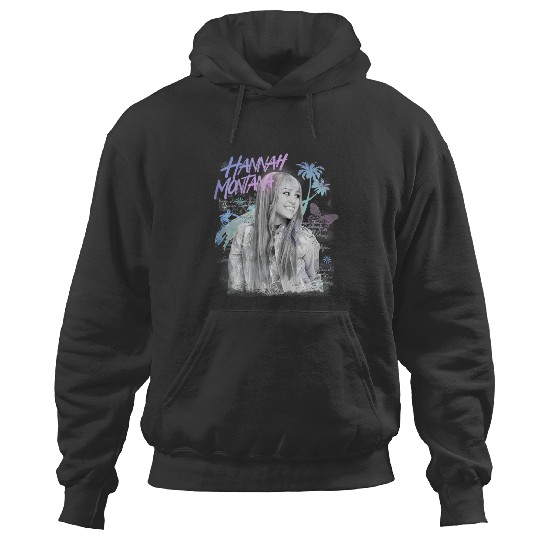 Disneyss Hannah Montana Iconic Teen Idol Big Chest Portrait Hoodies