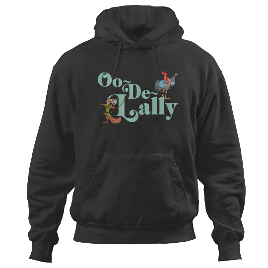 Disneyss Robin Hood Oo de lally Iconic Quote Chest Text Logo Hoodies
