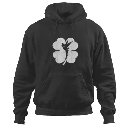 Disney Tinker Bell Shamrock Silhouette St. Patrick's Day T-Shirt Hoodies