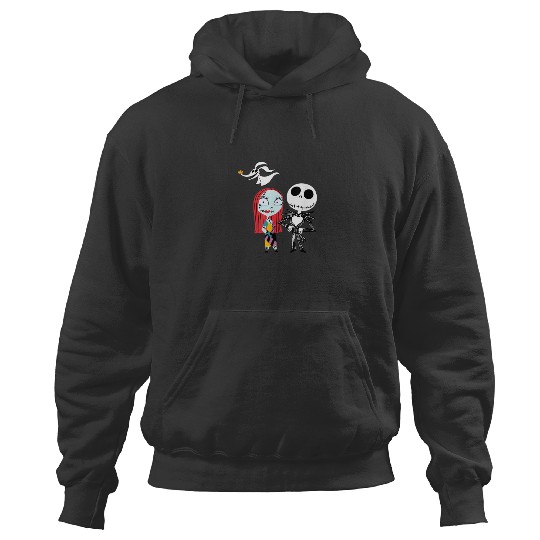 Disney Nightmare Before Christmas Jack and Sally T-Shirt_1 Hoodies