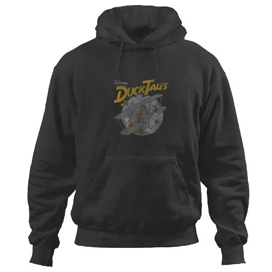 Disney DuckTales Ducks On Airplane Distressed Po Hoodies