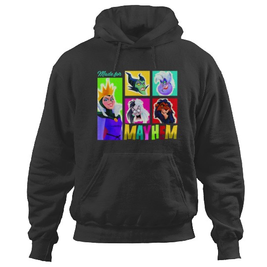 Disney Villains Made For Mayhem Colorful Big Chest Portraits Hoodies