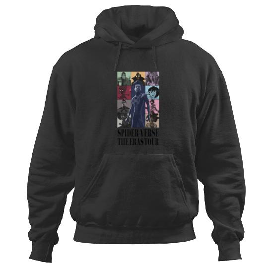 SpiderVerse Eras Tour with title Hoodies