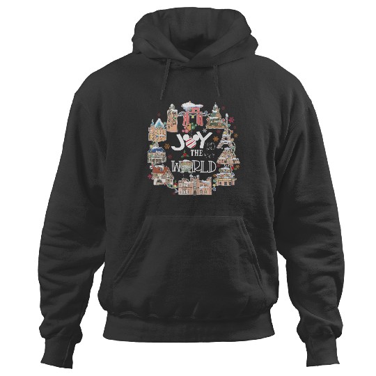 Disney Joy To The World Hoodies, Epcot World Showcase, Disney Christmas Hoodies