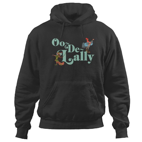 Disneyss Robin Hood Oo de lally Iconic Quote Chest Text Logo Hoodies
