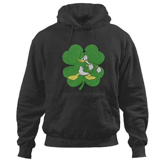 Disney Donald Duck Retro Shamrock St. Patricks Day Hoodies
