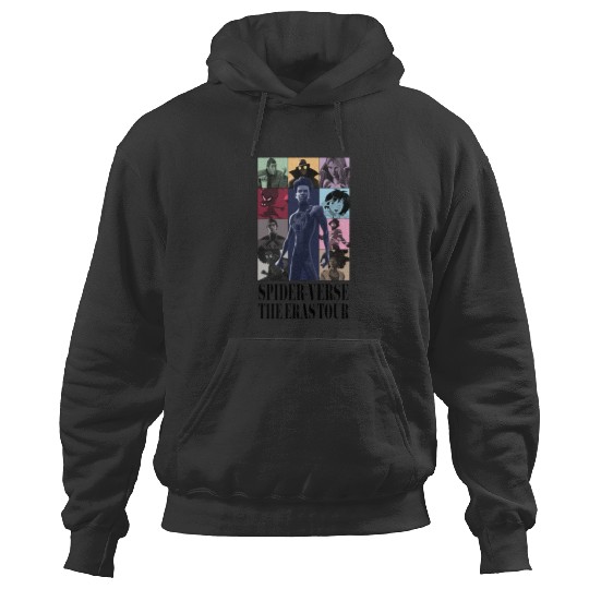 SpiderVerse Eras Tour with title Hoodies
