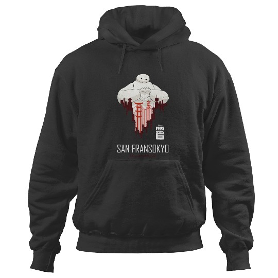 Disney Big Hero 6 TV Series Baymax SF Love Graphic Hoodies