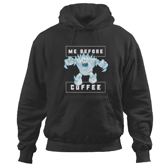 disney frozens Marshmallow Monster Me Before Coffee Funny Hoodies