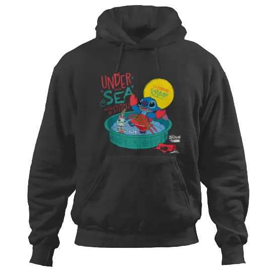 Disneyss 100 Stitch In Costume Little Mermaid Under The Sea Hoodies