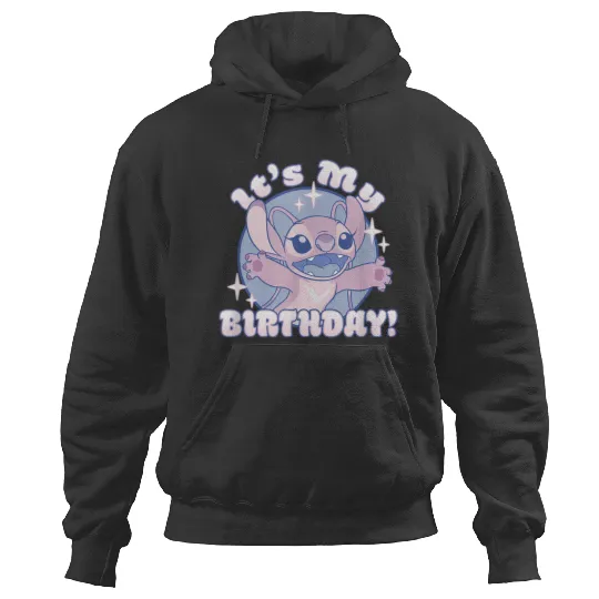 Disneyss Lilo Stitch Angel It's My Birthday Retro Sparkle Hoodies