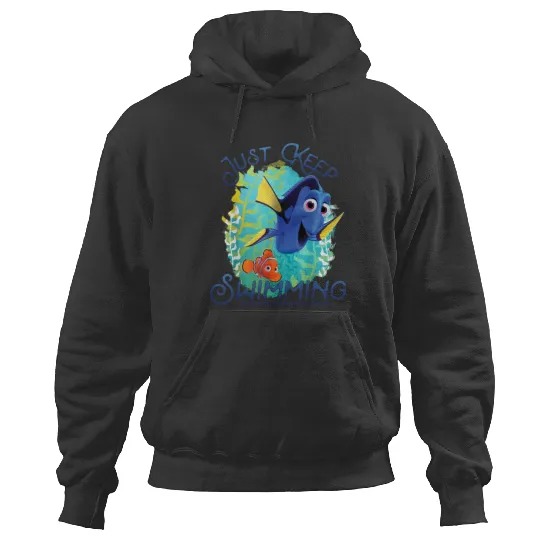 Disneyss Pixars Finding Dory Just Keep Swimming Ocean Logo Hoodies