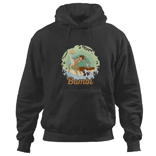 Disney Bambi Thumper And Flower Paper Cut Portrait Hoodies