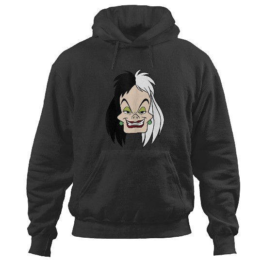 Disneyss 101 Dalmatians Cruella De Vil Big Faces Hoodies