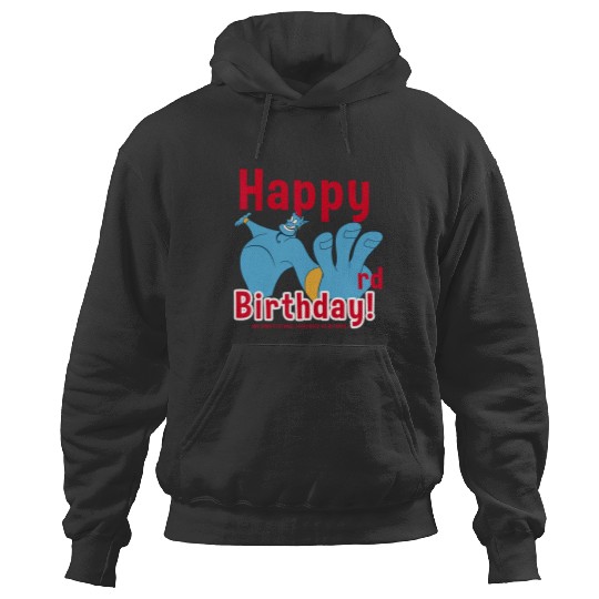Disney Aladdin Genie Quote Portrait Happy 3rd Birthday Hoodies