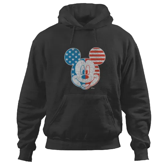 Disney - Mickey Face Stars And Stripes Hoodies