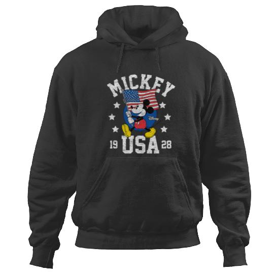 Disney - Mickey Waving Flag USA Hoodies