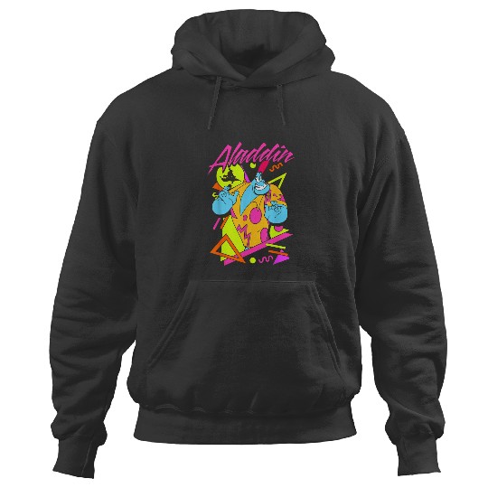Disney Aladdin Genie 90s Style Retro  Portrait Hoodies
