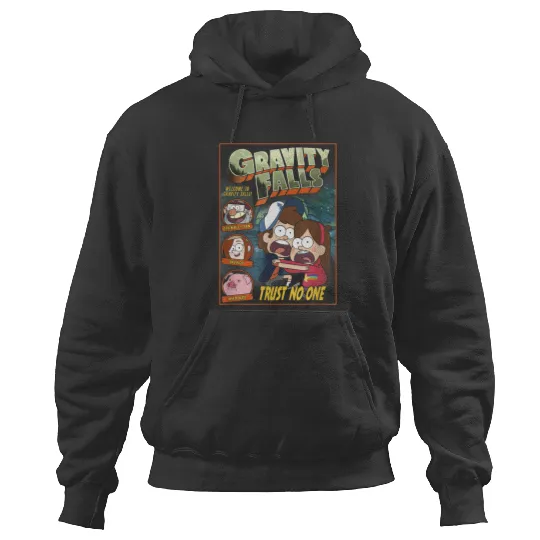 Disneyss Gravity Falls Trust No One Scared Dipper Mabel Hoodies