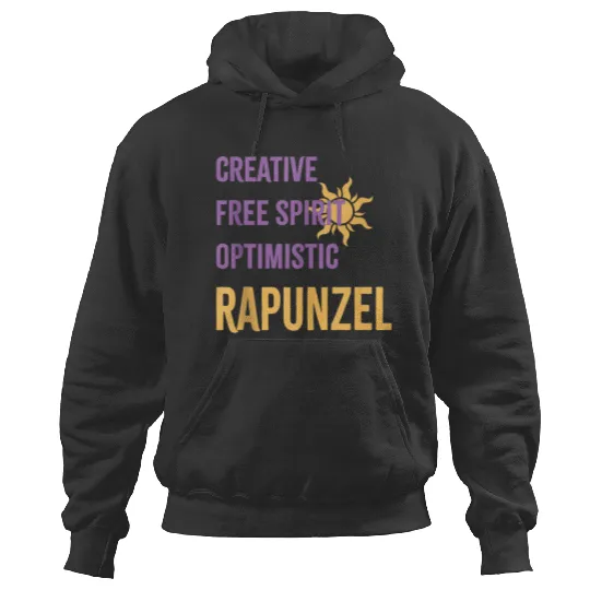 Disneyss Princess Creative Free Spirit Optimistic Rapunzel Hoodies