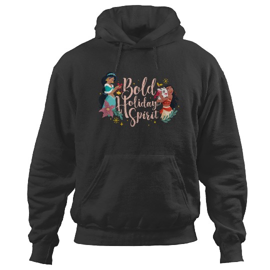 Disneyss Princess Jasmine And Moana Bold Holiday Spirit Hoodies