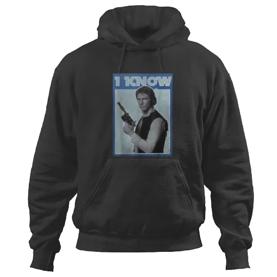 Star Warss Han Solo Iconic Unscripted I Know Disneyss+ Hoodies