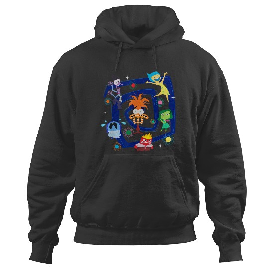 Disneyss Pixars Inside Out 2 Emotions Spiral Of Anxietys Retro Hoodies