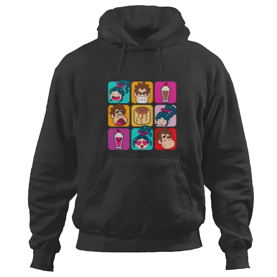 Disney Wreck-It Ralph Vanellope Ralph & Desserts Panels Hoodies