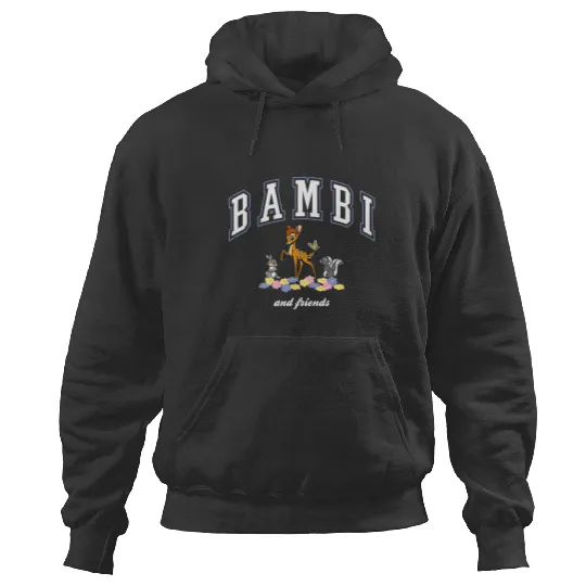 Disney Bambi And Friends Thumper Flower College Style Logo Hoodies