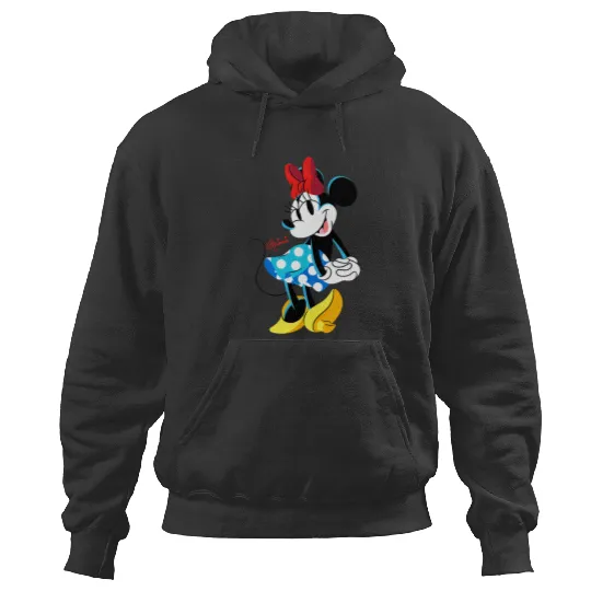 Disney Minnie Mouse Polka-Dot Skirt Cute Retro  Pose Hoodies